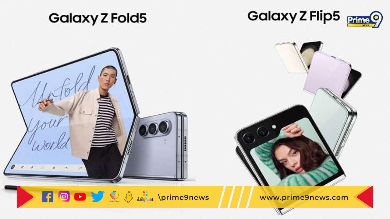 Samsung smartphones: శామ్‌సంగ్ నుంచి Galaxy Z Flip5 మరియు Galaxy Z Fold5 స్మార్ట్‌ఫోన్లు