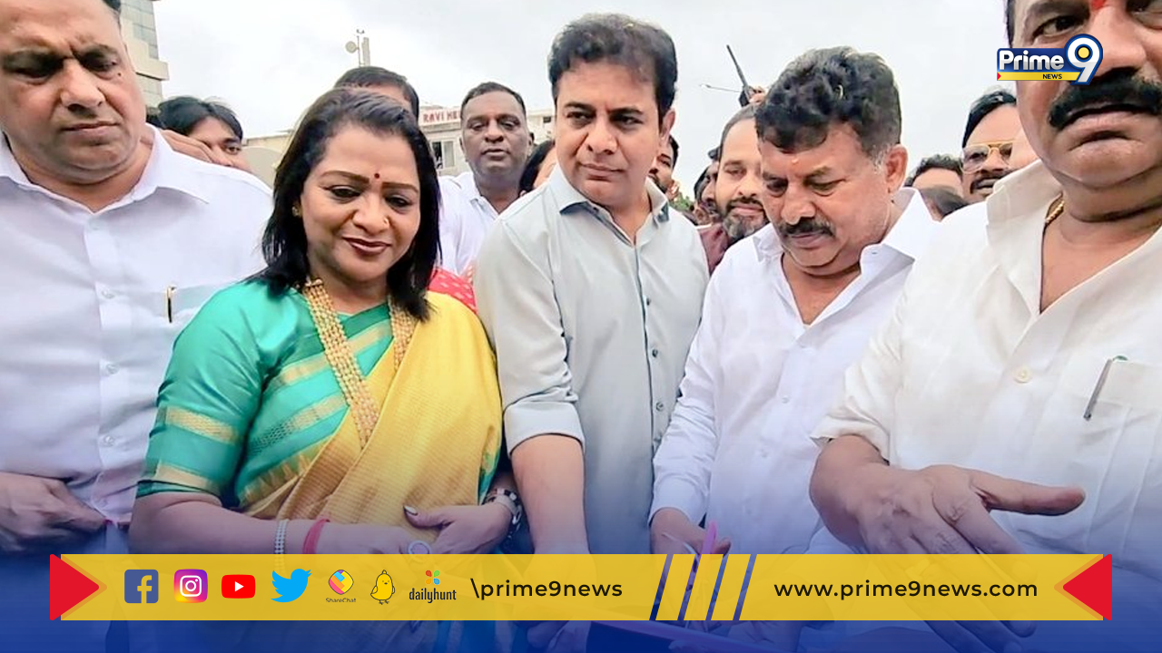 Minister KTR : హైదరాబాద్‌ లో స్టీల్‌ బ్రిడ్జిని ప్రారంభించిన మంత్రి కేటీఆర్‌.. దాదాపు 450 కోట్లతో !