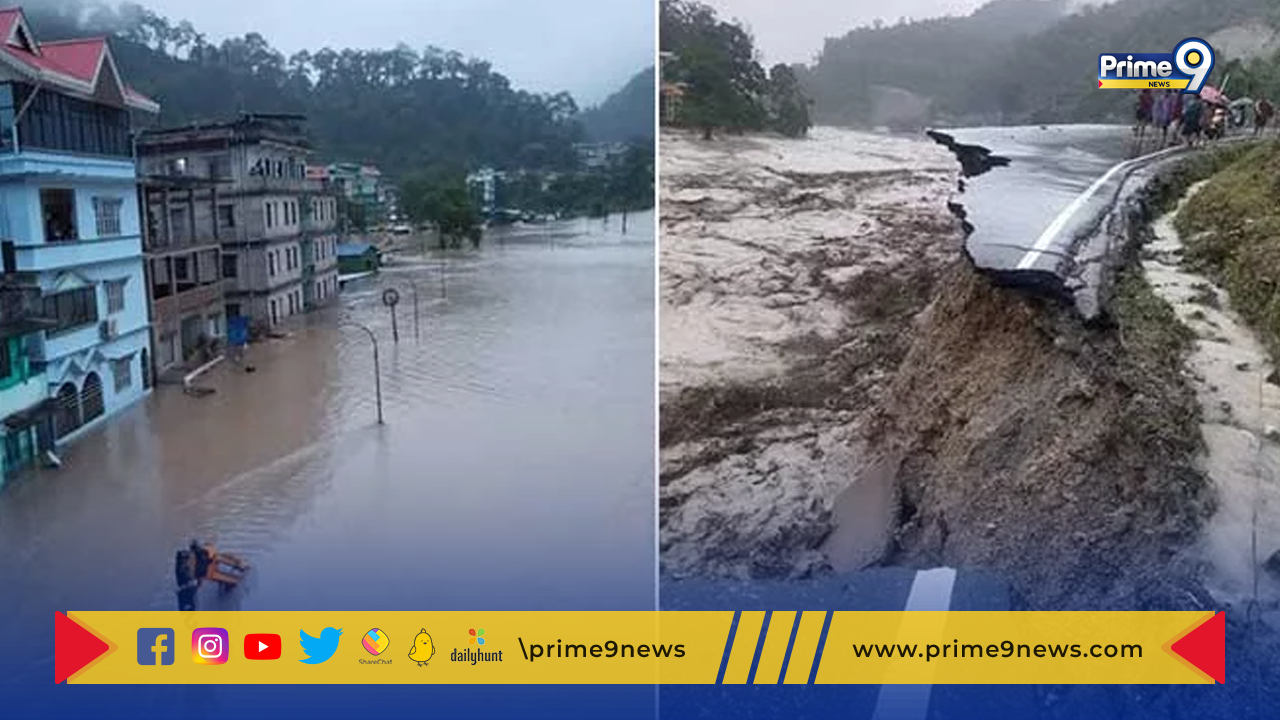 Sikkim Floods: సిక్కింలో ఆకస్మిక వరదలు.. 23 మంది ఆర్మీ జవాన్ల  గల్లంతు